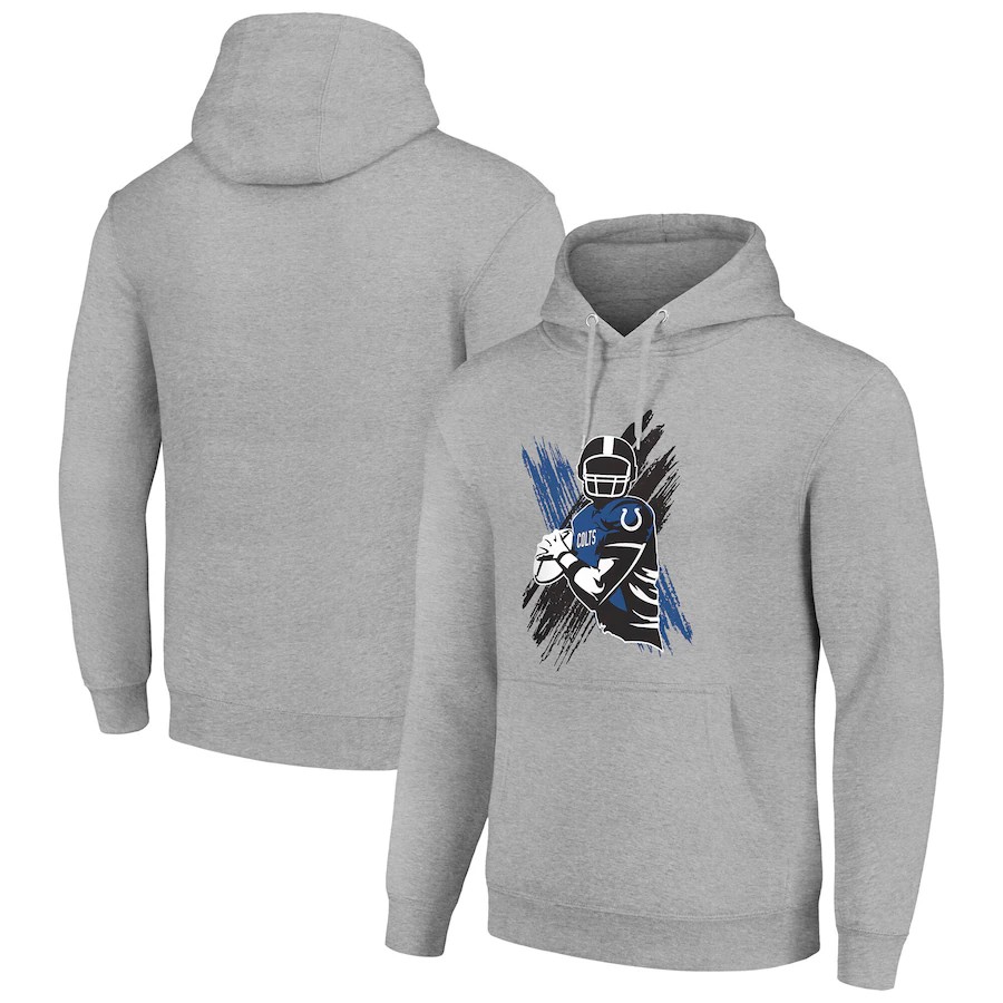 Men indianapolis colts grey 2024 NFL hoodie->minnesota vikings->NFL Jersey